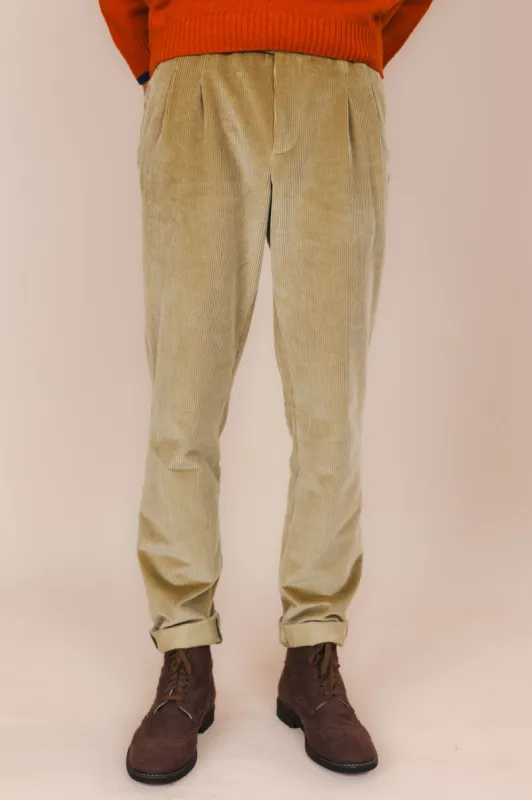 The Dacian Corduroy Trousers  Champagne Beige sold by Ivalo.com