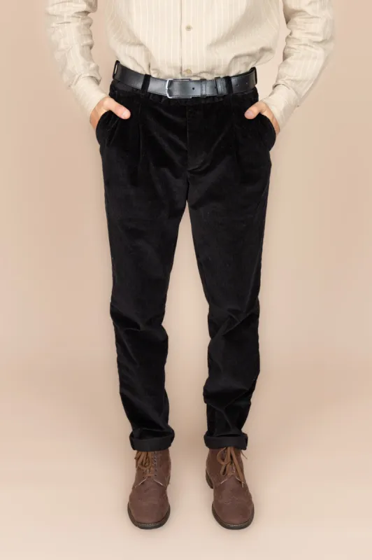 The Dacian Corduroy Trousers  Black sold by Ivalo.com