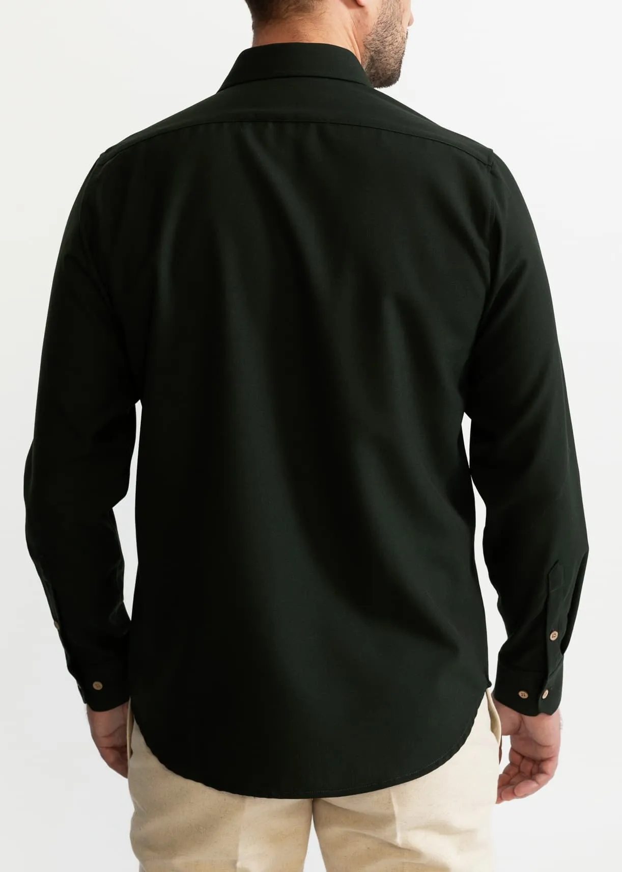 The Calimani Premium Cotton Shirt Army Green sold by Ivalo.com product image thumbnail 3