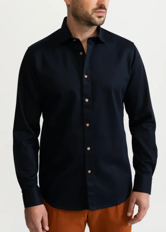 The Calimani Cotton Ignifugé Shirt Dark Blue sold by Ivalo.com