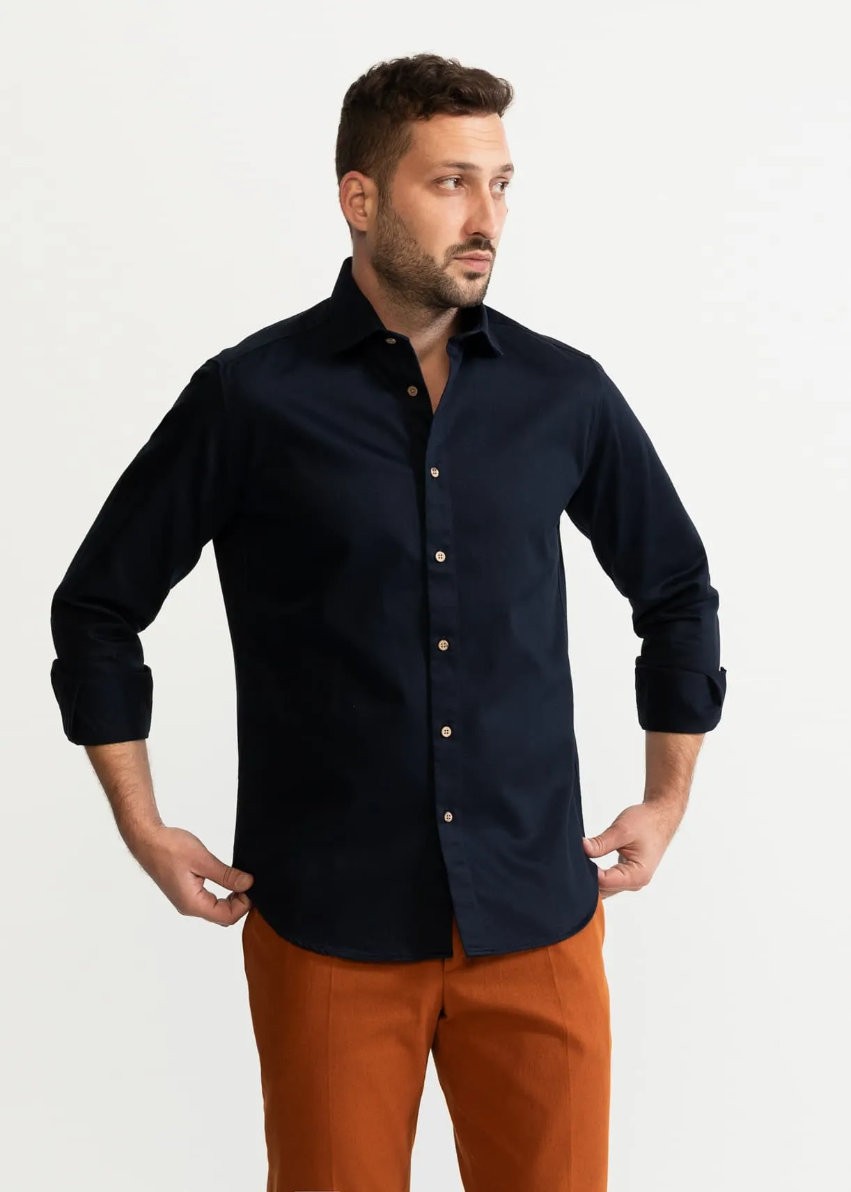 The Calimani Cotton Ignifugé Shirt Dark Blue sold by Ivalo.com product image thumbnail 5