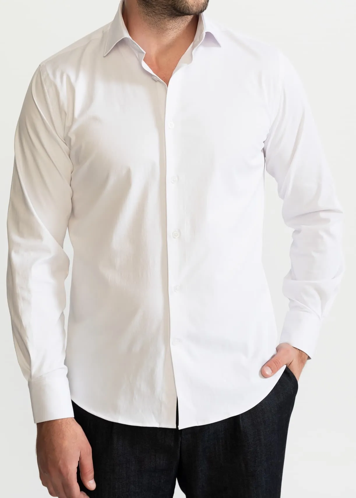 The Peles Egyptian Cotton Shirt White sold by Ivalo.com product image thumbnail 3