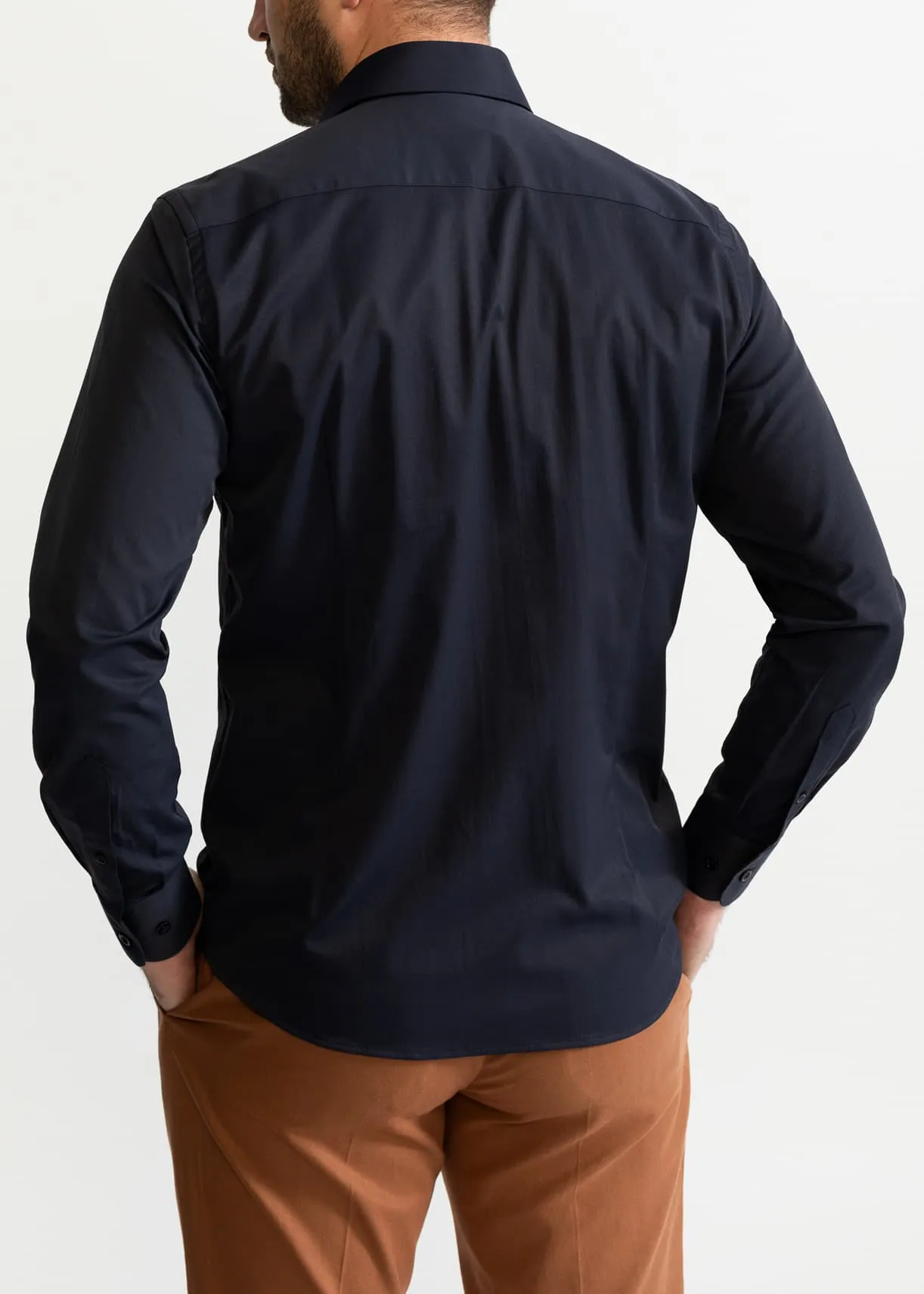 The Peles Egyptian Cotton Shirt Navy Blue sold by Ivalo.com product image thumbnail 2