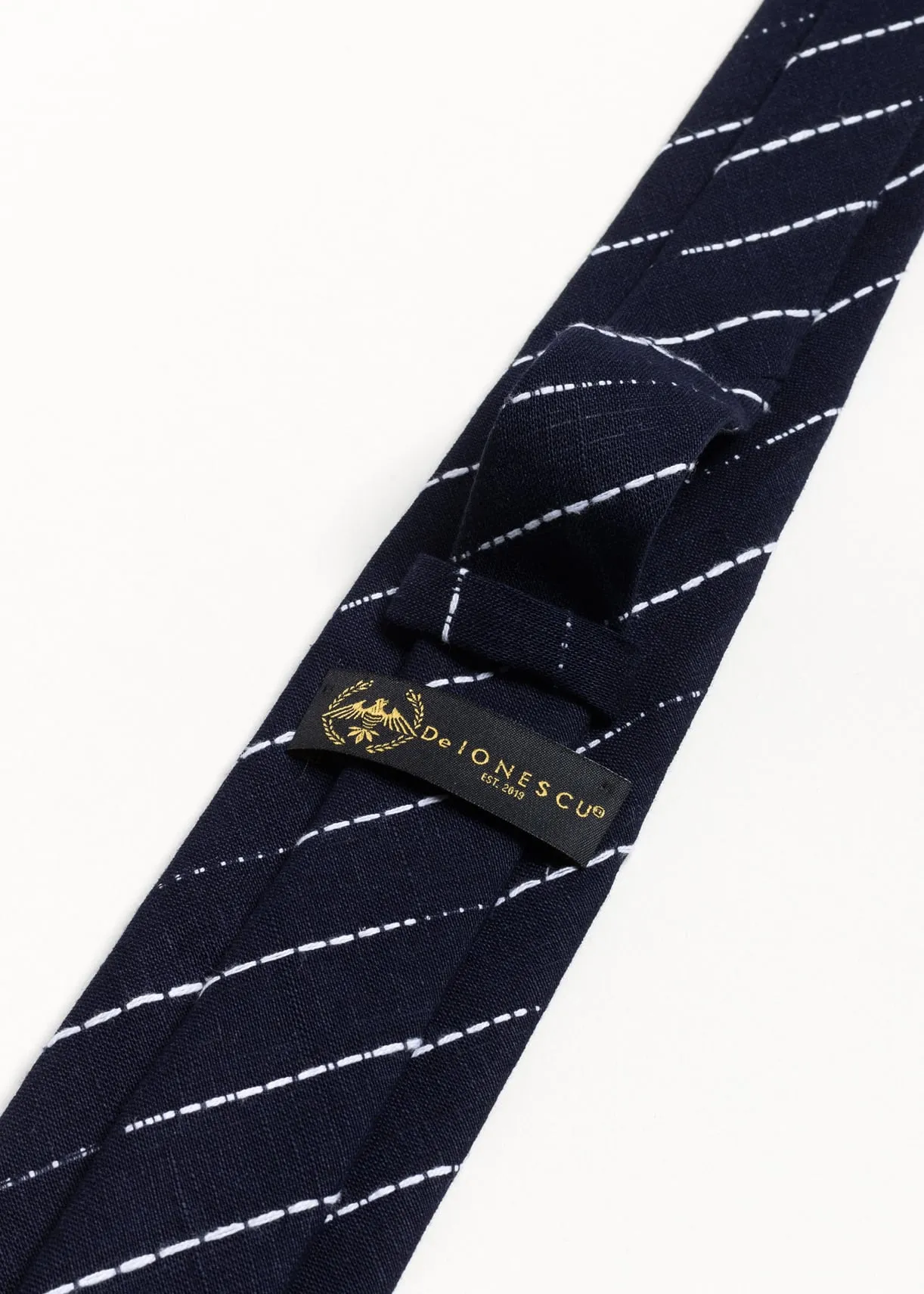 The 100% Linen Tie Navy Underground sold by Ivalo.com product image thumbnail 2