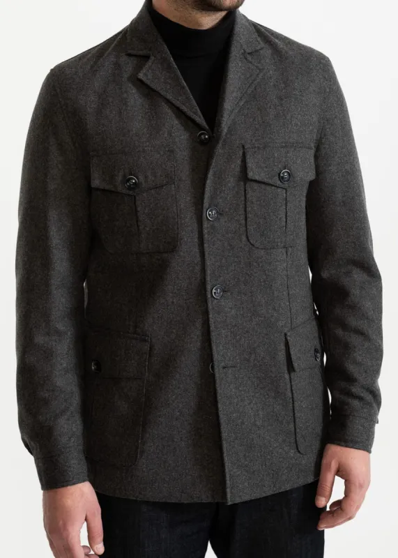 The Safari Wool Jacket Grey sold by Ivalo.com