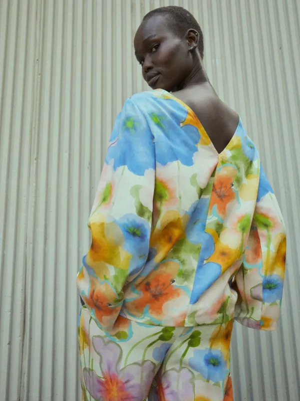 Bouquet Shirt Yellow/Blue sold by Ivalo.com