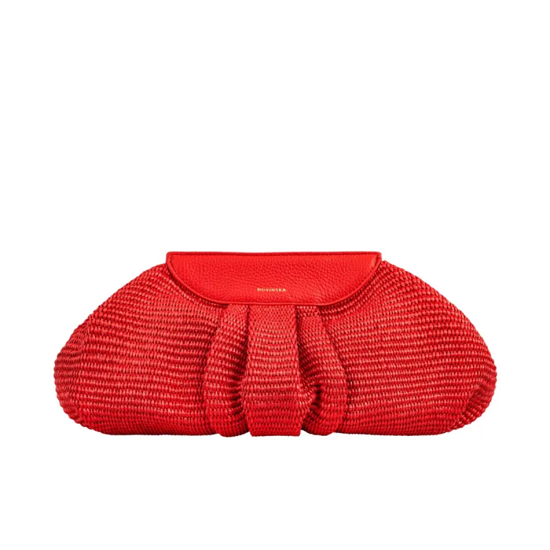 Raffia Cloud Bag Red sold by Ivalo.com