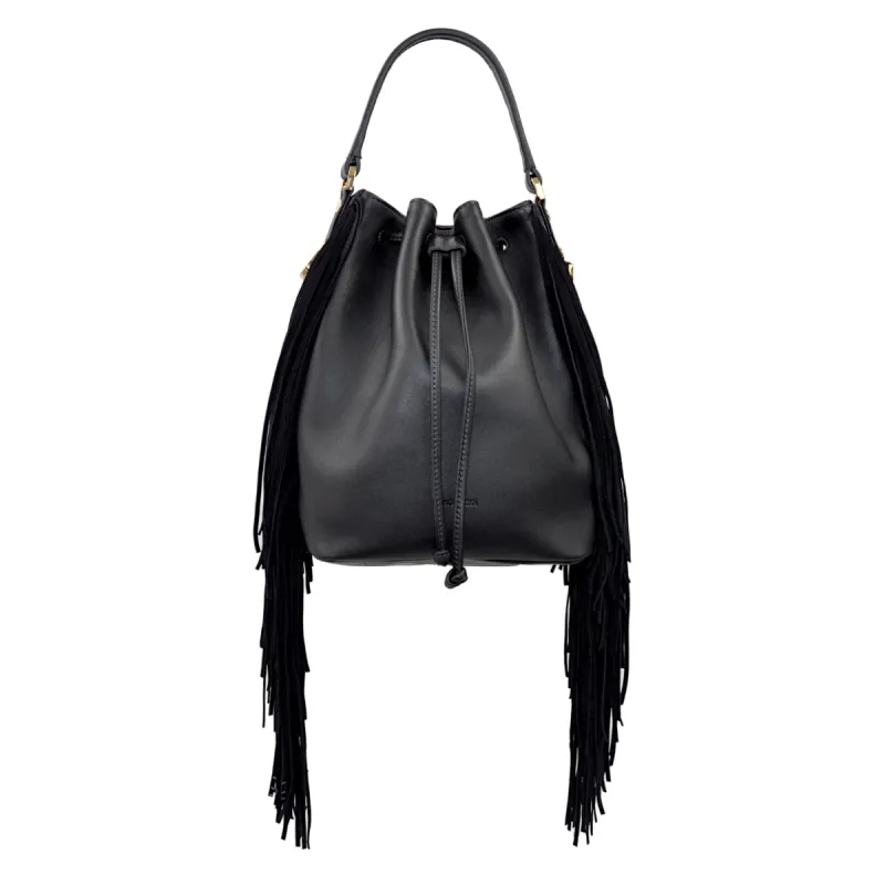 Fringe Bag No. 201 Black sold by Ivalo.com