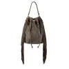 Fringe Bag No. 201 Suede Green sold by Ivalo.com