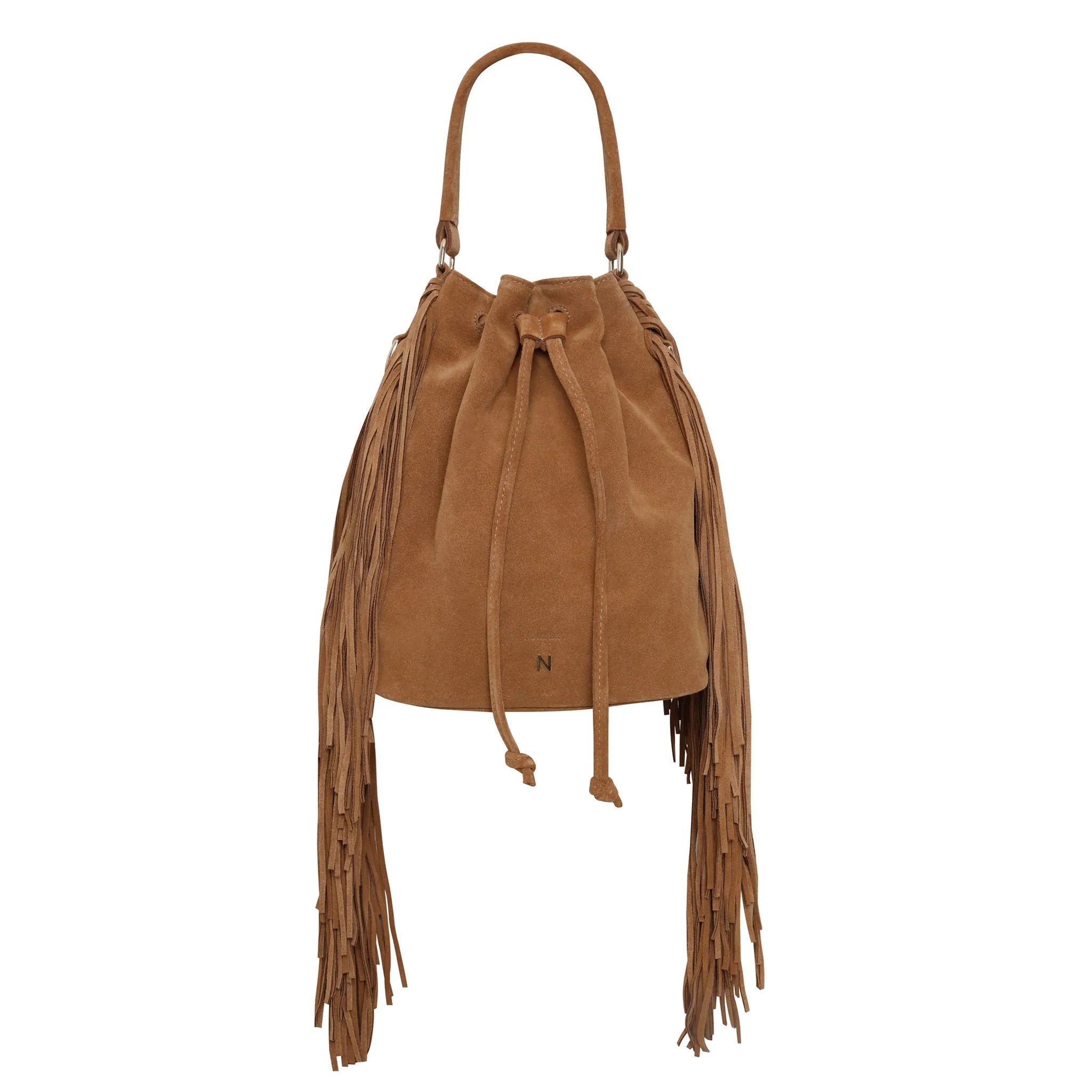 Fringe Bag No. 201 Suede Brown sold by Ivalo.com