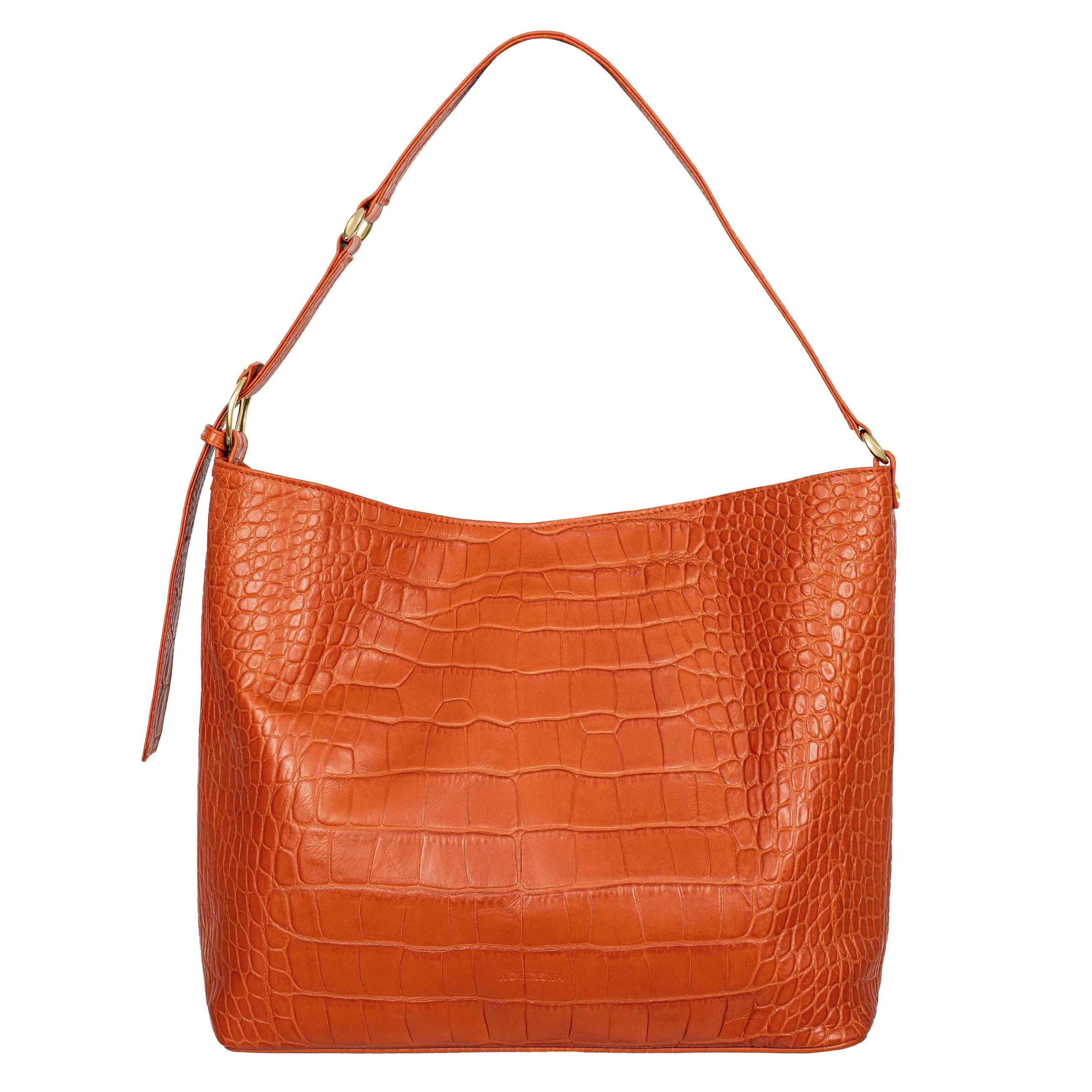 No. 303 Maxi Hobo Bag Croco Orange sold by Ivalo.com
