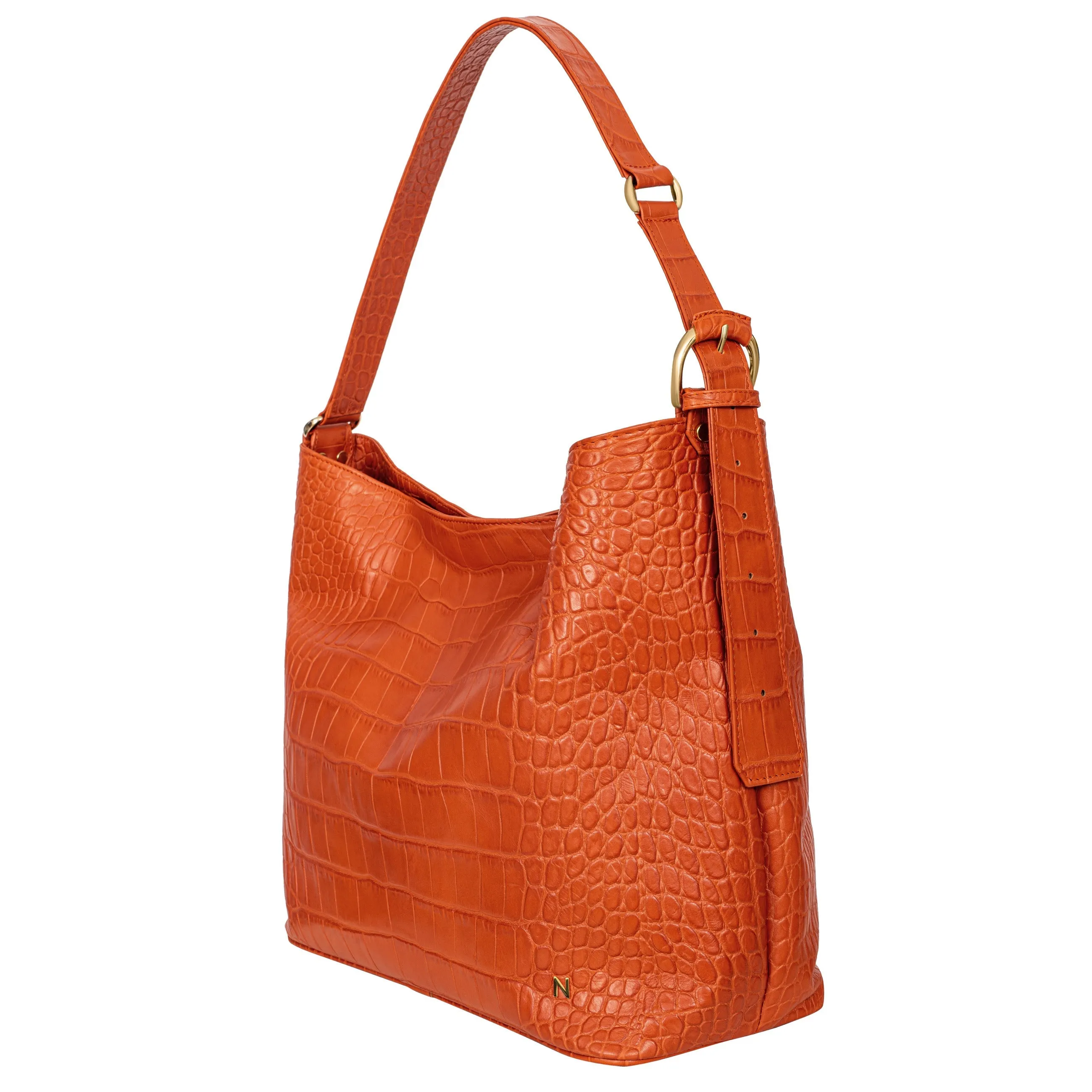 No. 303 Maxi Hobo Bag Croco Orange sold by Ivalo.com product image thumbnail 2