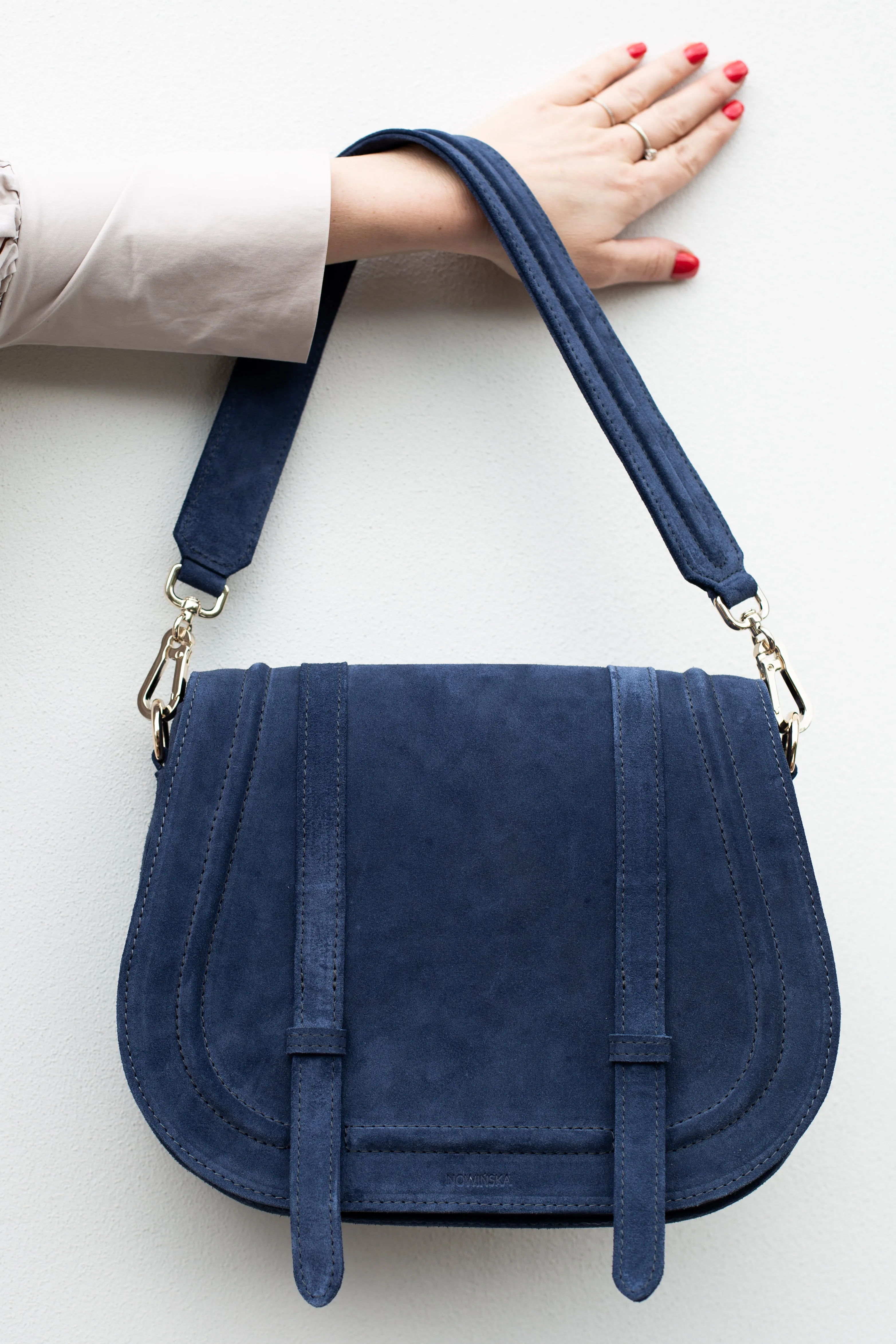 Maxi Saddle Bag Suede Royal Blue sold by Ivalo.com product image thumbnail 5