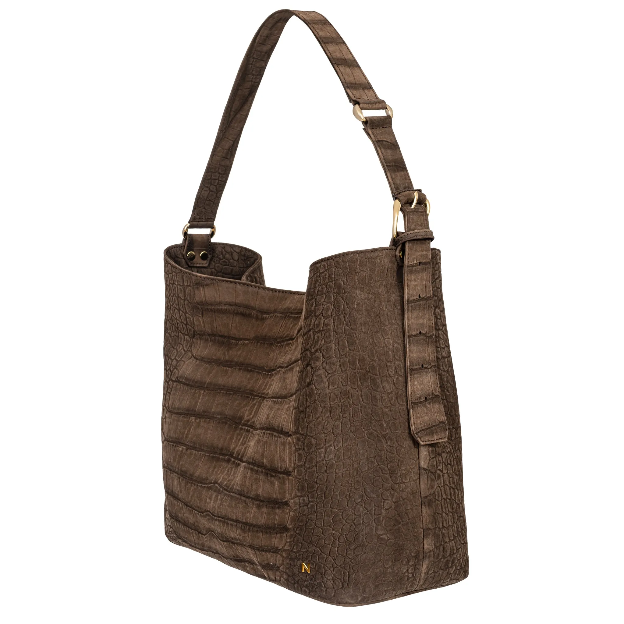 No. 303 Maxi Hobo Bag Croco Brown sold by Ivalo.com product image thumbnail 4