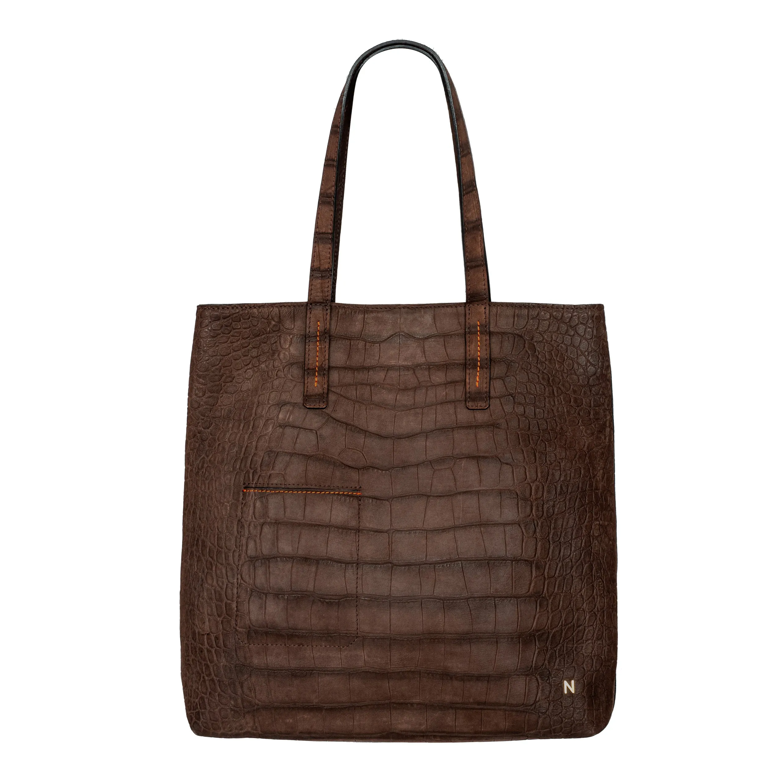 No. 266 Shopper Bag Croco Brown sold by Ivalo.com