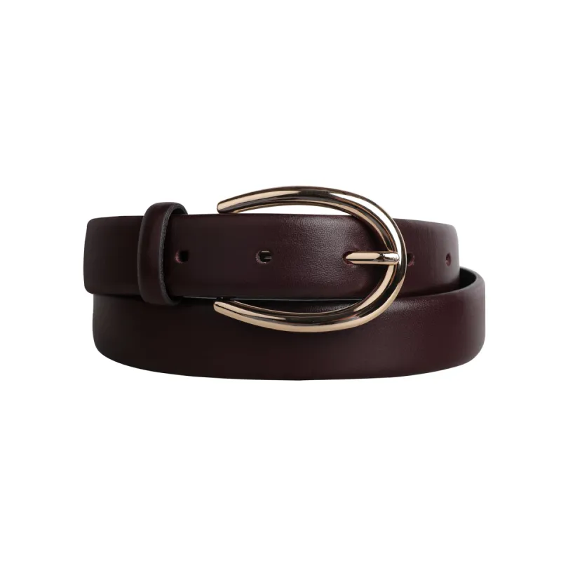 Classic Leather Belt No. 2 Wine Red sold by Ivalo.com