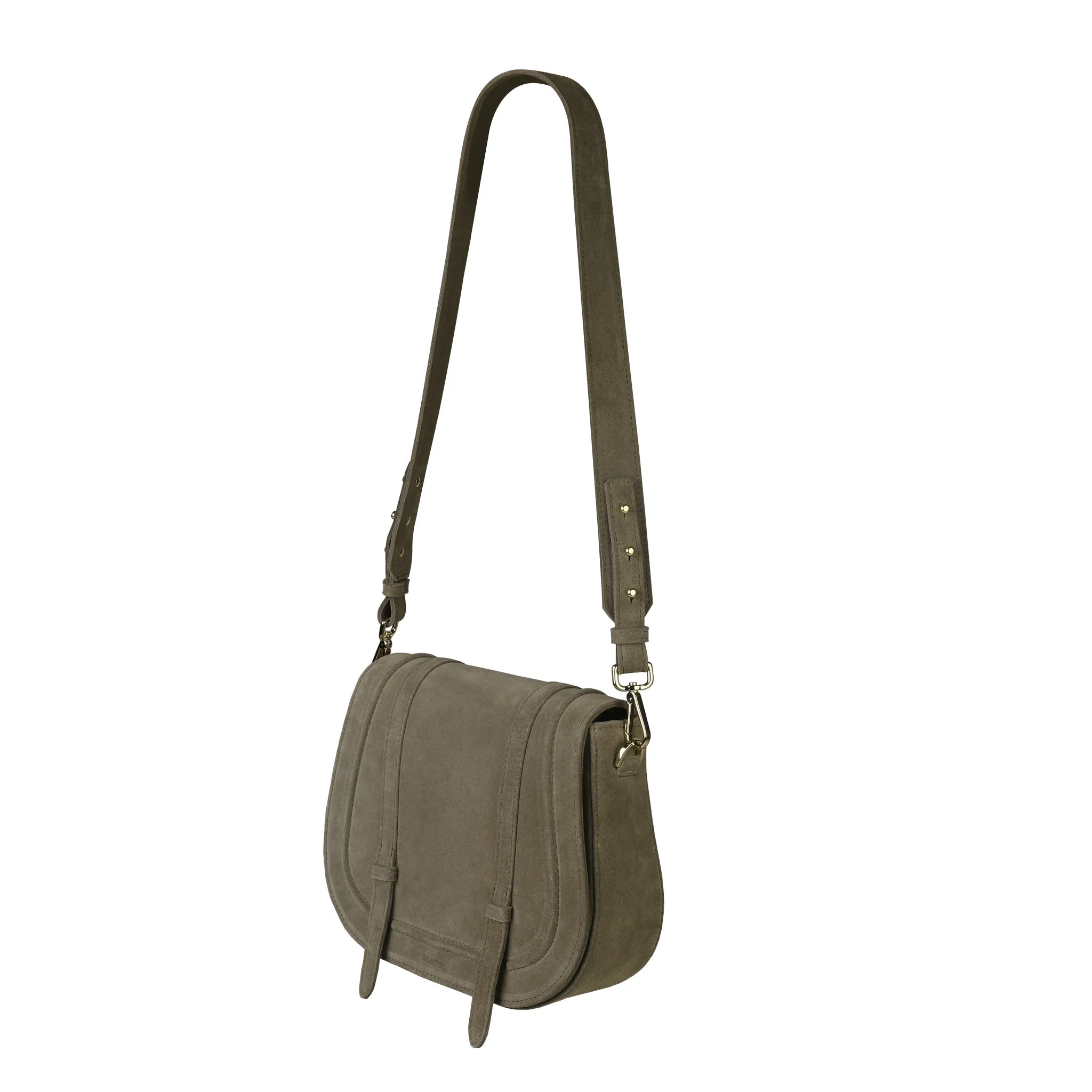 Maxi Saddle Bag No. 408 Suede Olive sold by Ivalo.com product image thumbnail 2