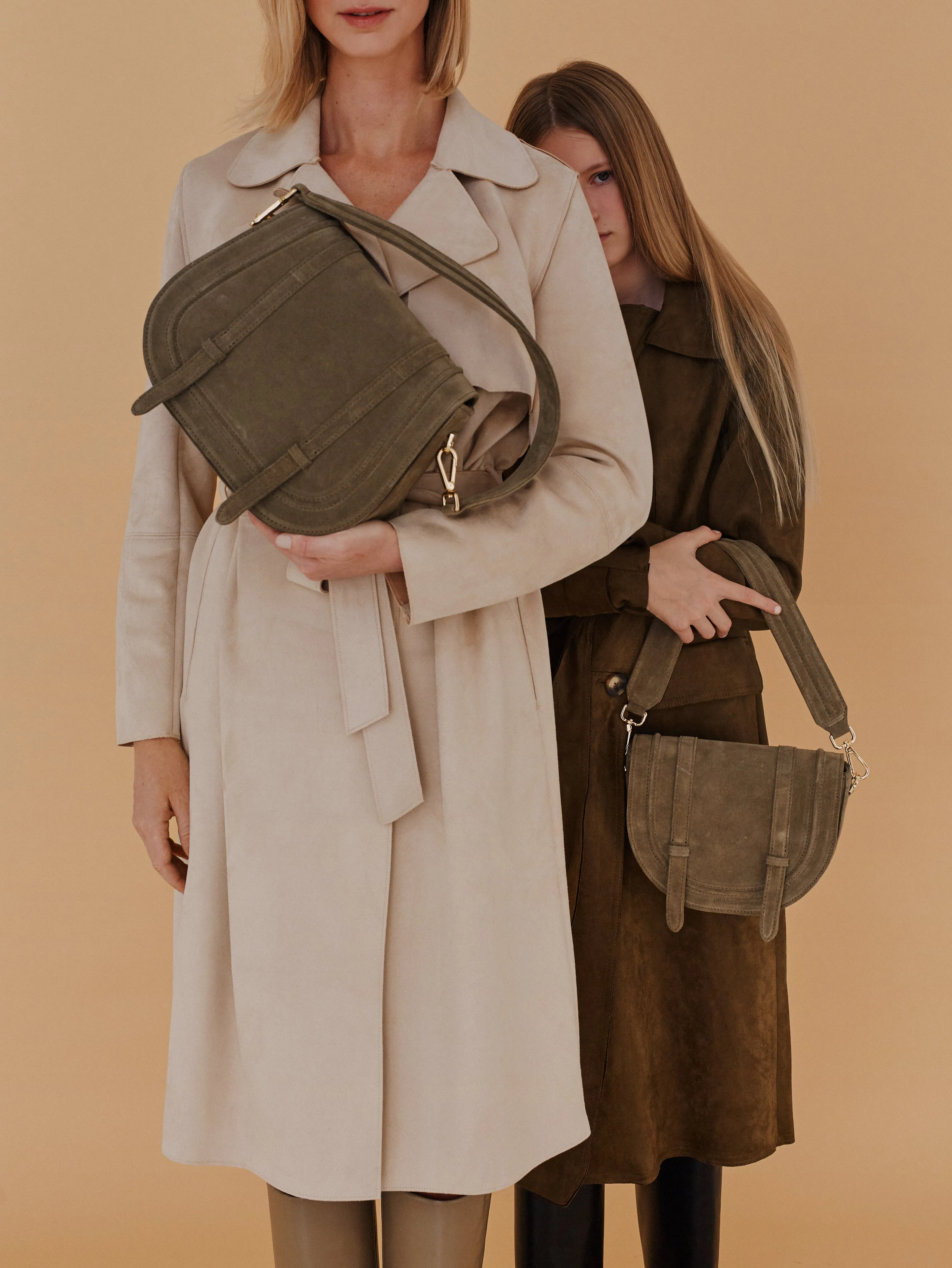 Maxi Saddle Bag No. 408 Suede Olive sold by Ivalo.com product image thumbnail 3