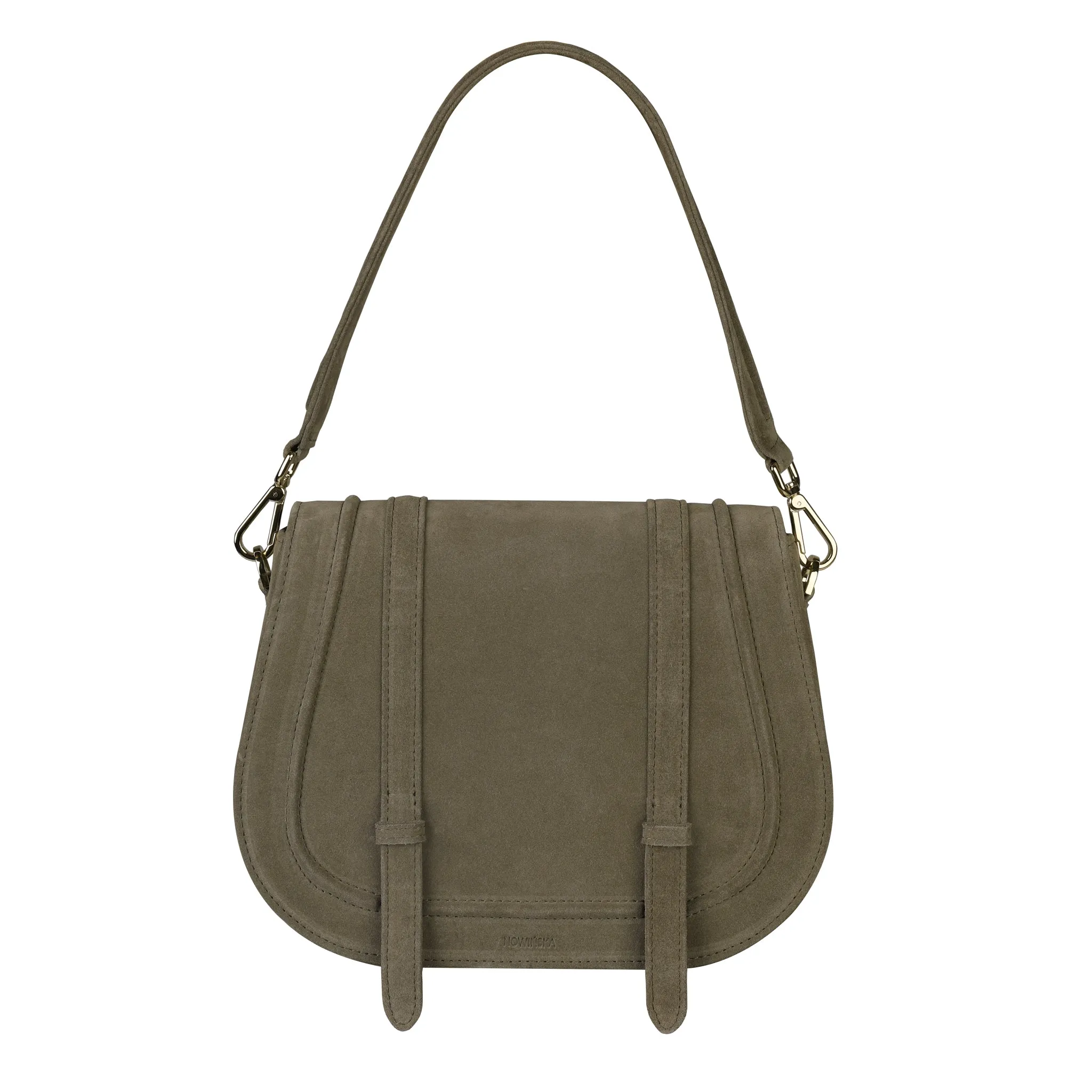 Maxi Saddle Bag No. 408 Suede Olive sold by Ivalo.com
