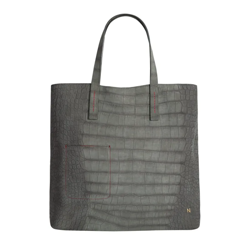 No. 266 Shopper Bag Croco Grey sold by Ivalo.com