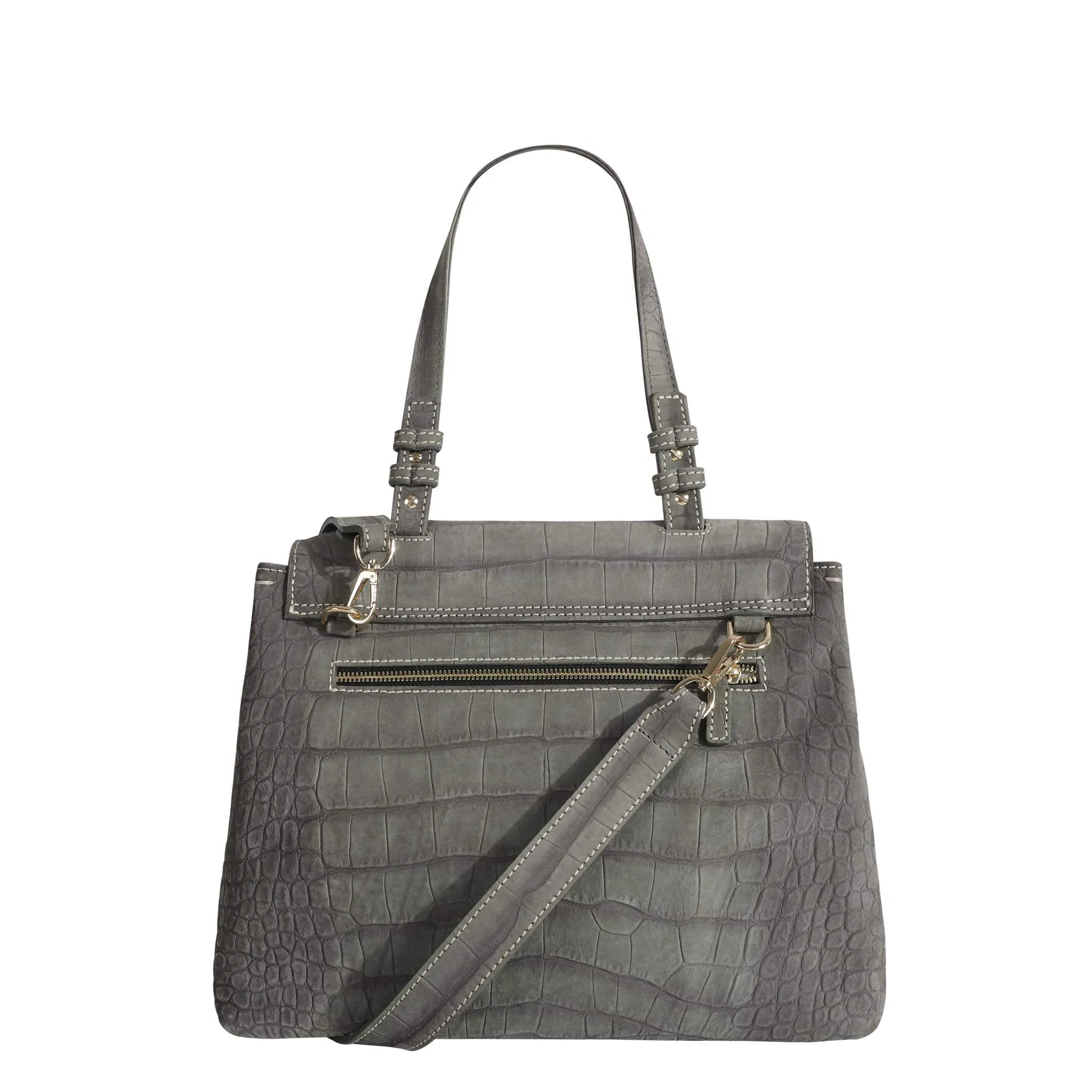 No. 801 Flap Bag Croco Grey sold by Ivalo.com product image thumbnail 2