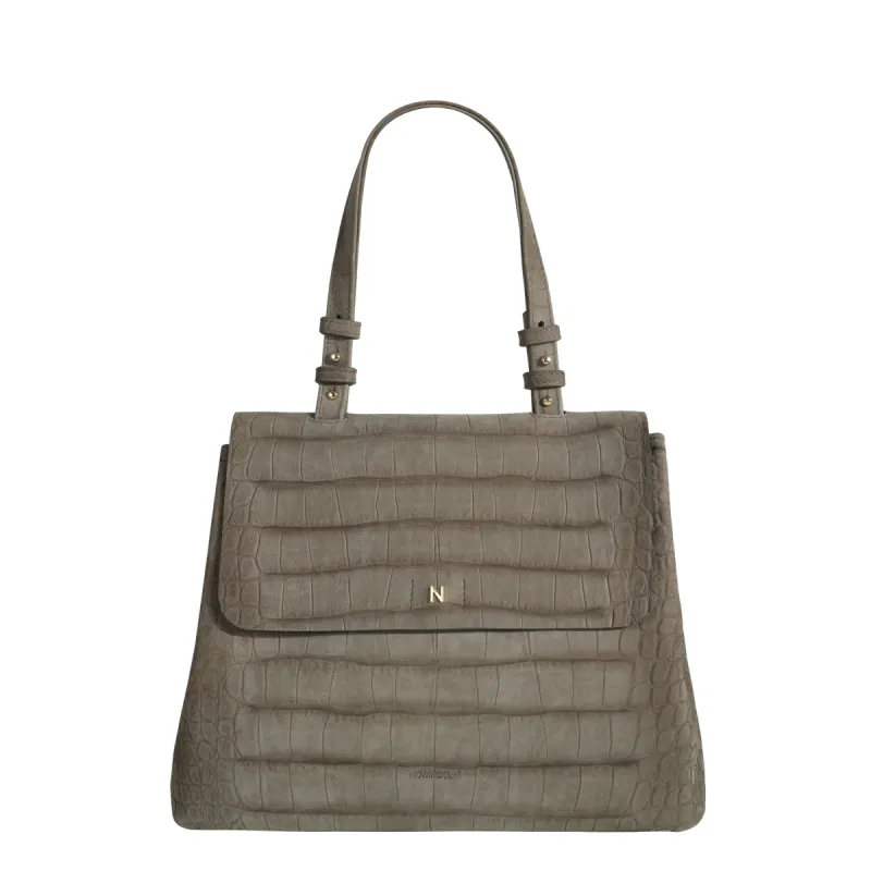 No. 801 Flap Bag Croco Green sold by Ivalo.com