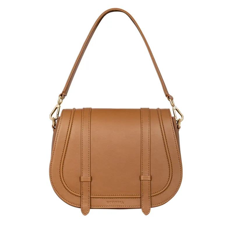 Maxi Saddle Bag No. 408 Caramel Brown sold by Ivalo.com