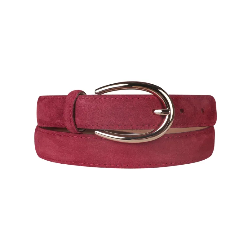 No. 8 Leather Belt Suede Red sold by Ivalo.com