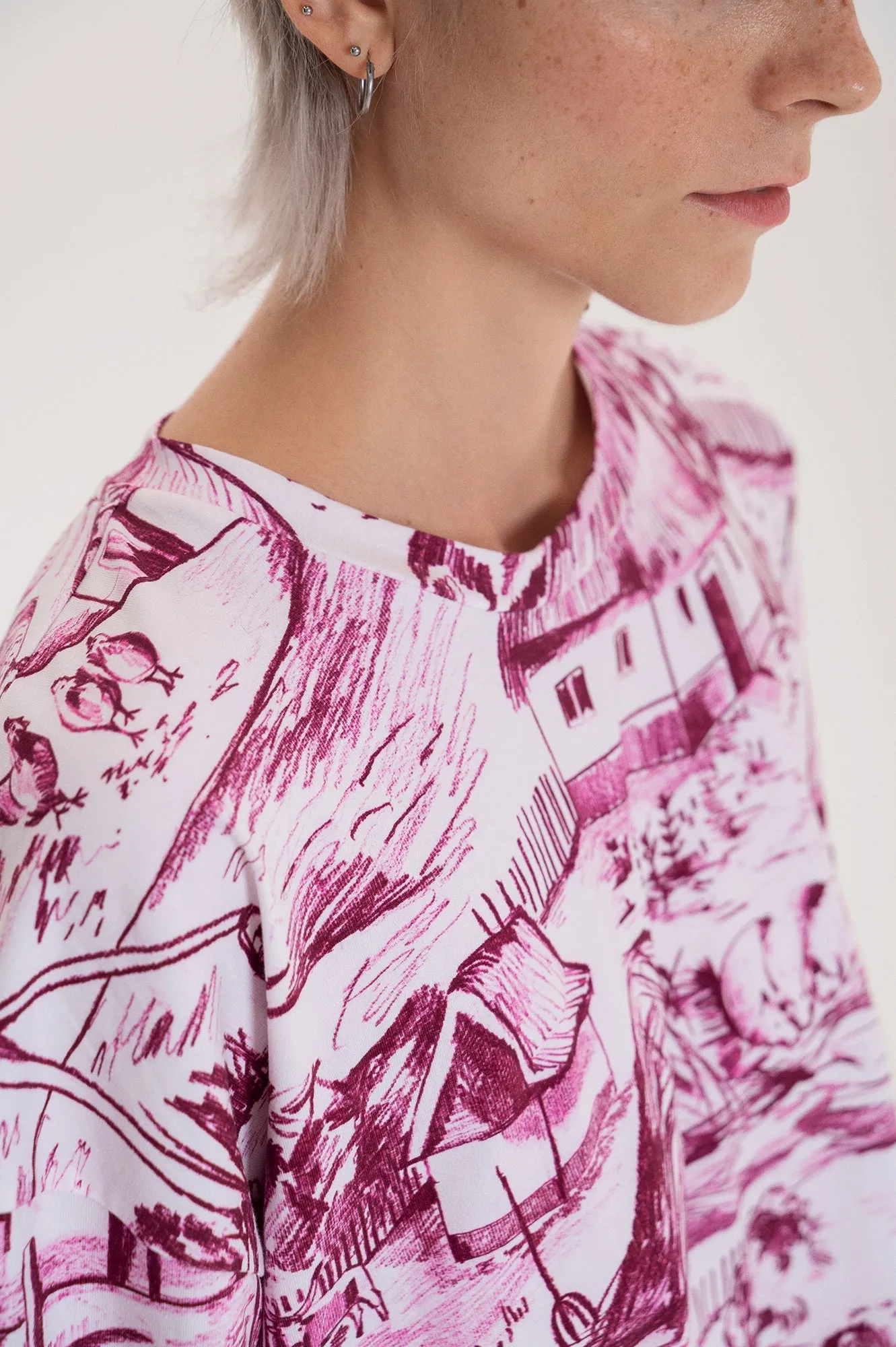 Vizitke Oversized T-shirt Farm Pink sold by Ivalo.com product image thumbnail 2