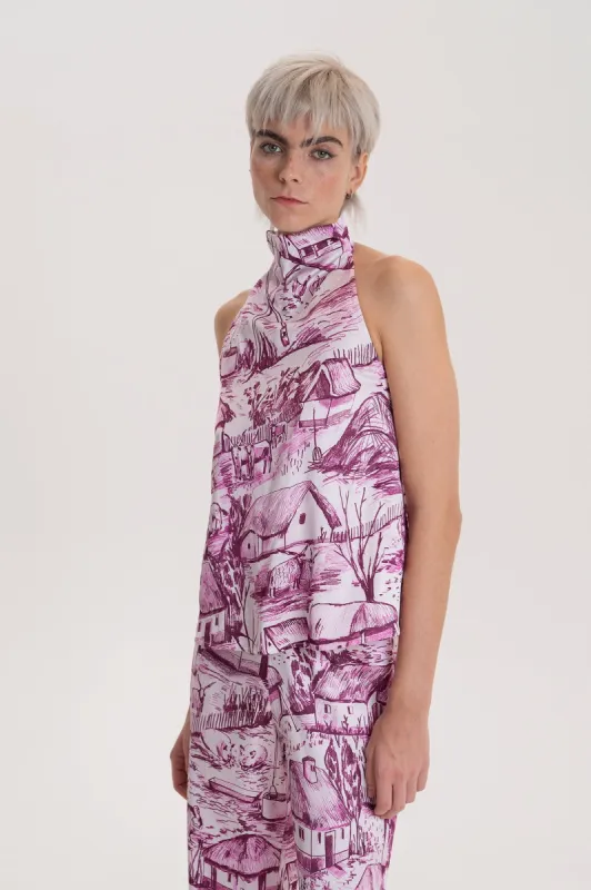 Riska Open Back Top Farm Pink sold by Ivalo.com