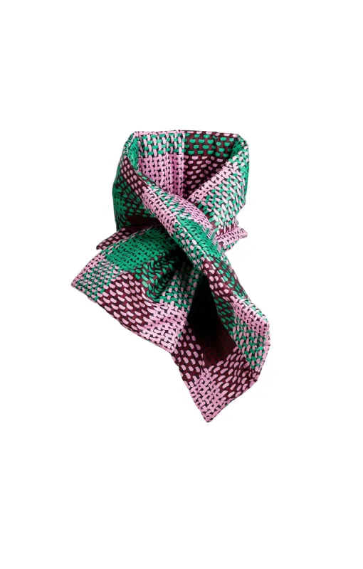 Kitzbühel Puffer Scarf Checked Green sold by Ivalo.com