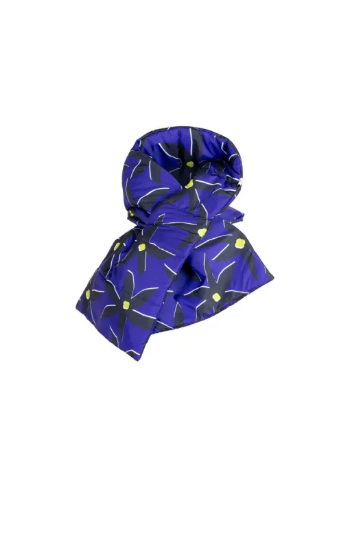 Kitzbühel Puffer Scarf Starflower Blue sold by Ivalo.com
