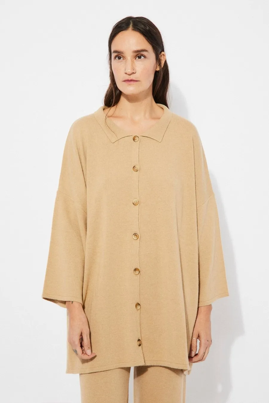 Cassi Knit Button-Up Sweater sold by Ivalo.com