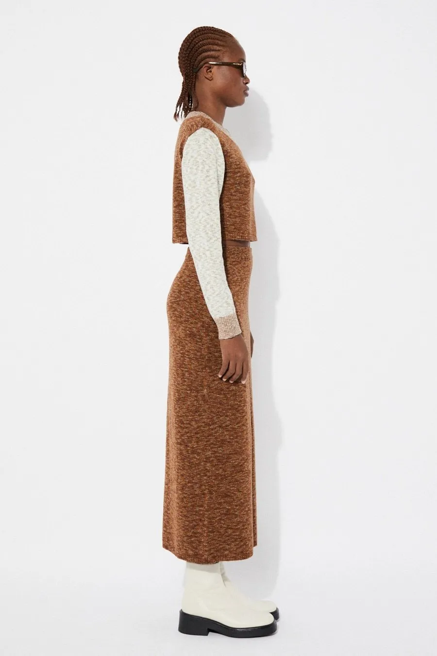 Moredo Knitted Skirt Brown sold by Ivalo.com product image thumbnail 3