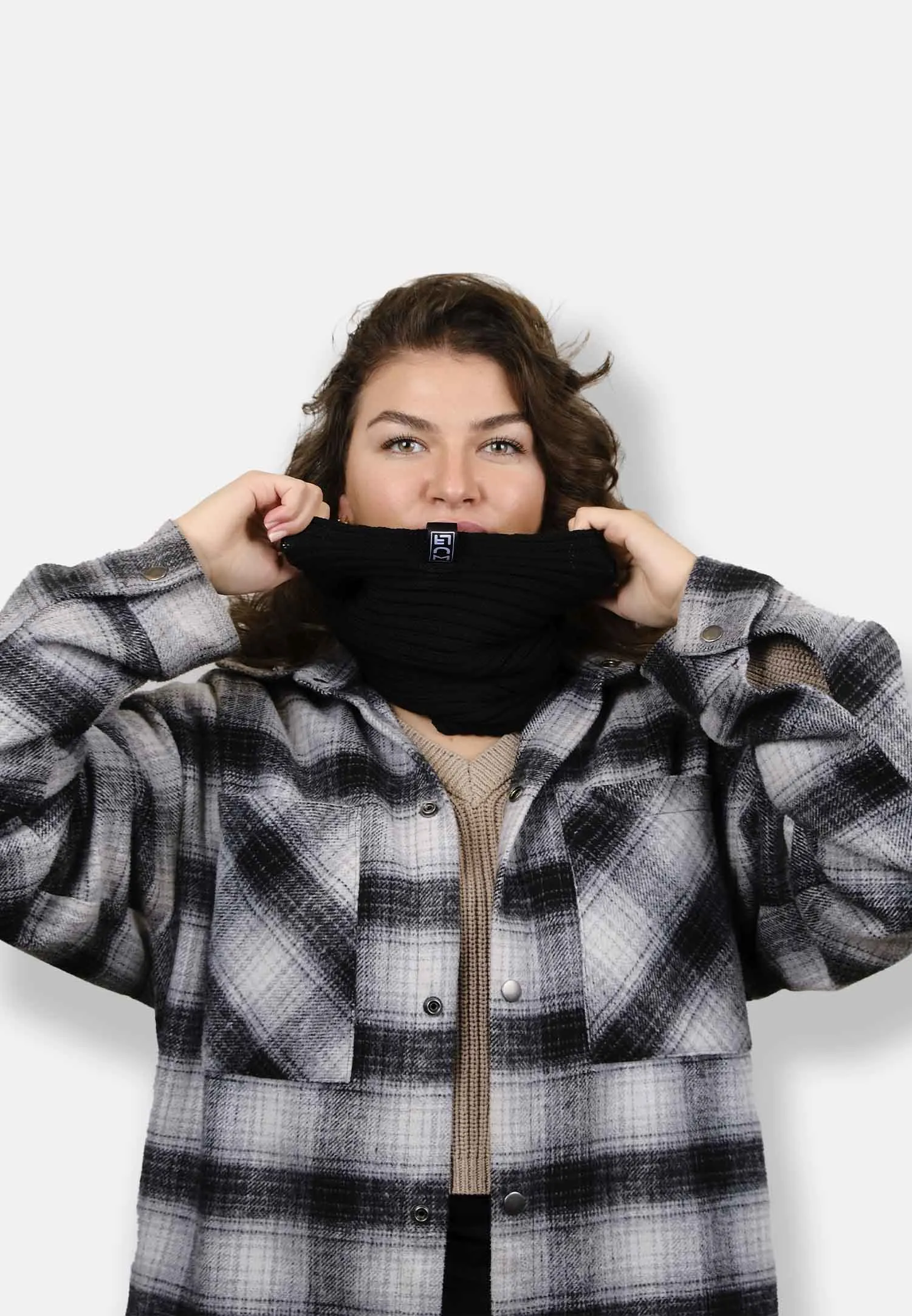 Neck Heater Tube Scarf Black sold by Ivalo.com product image thumbnail 5