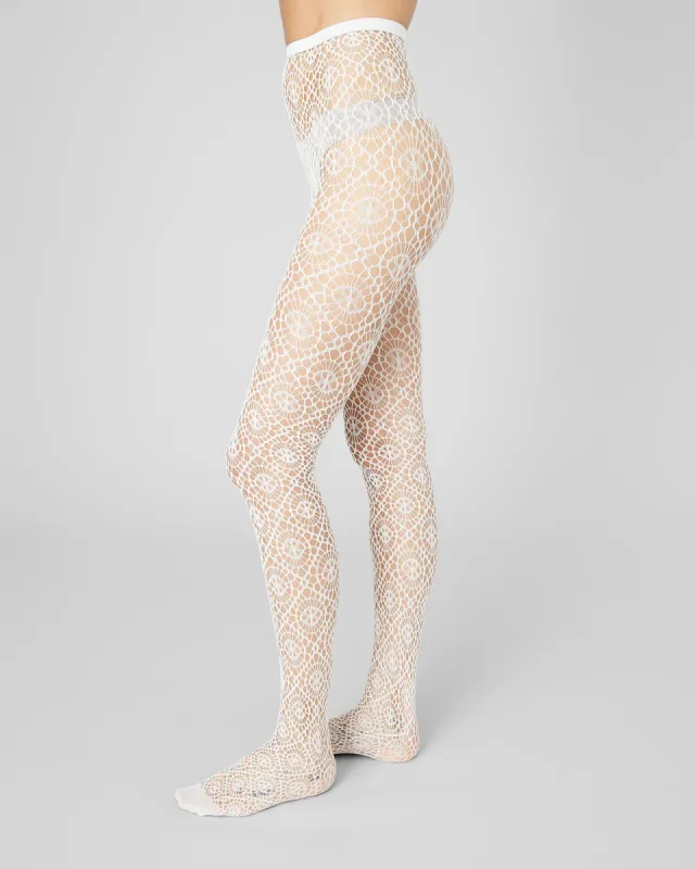 Lykke Net Tights Ivory sold by Ivalo.com