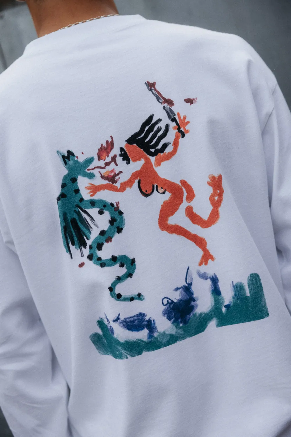 Battle Royale Long Sleeve T-Shirt White sold by Ivalo.com product image thumbnail 5