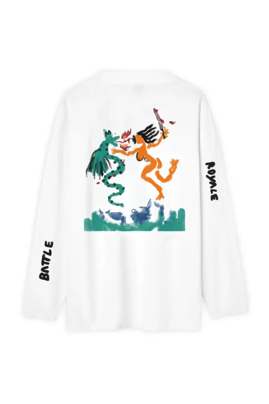Battle Royale Long Sleeve T-Shirt White made by Ivalo.com