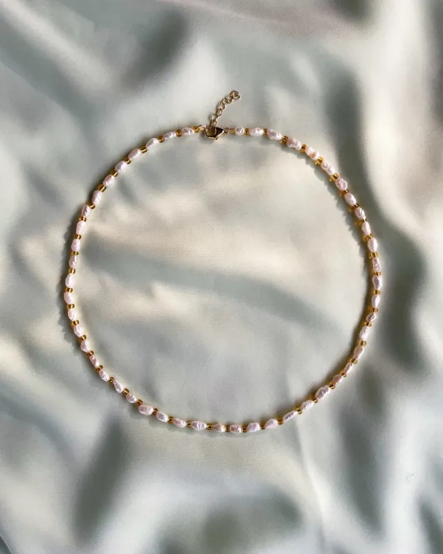 Yari Pearls Necklace White/Gold sold by Ivalo.com