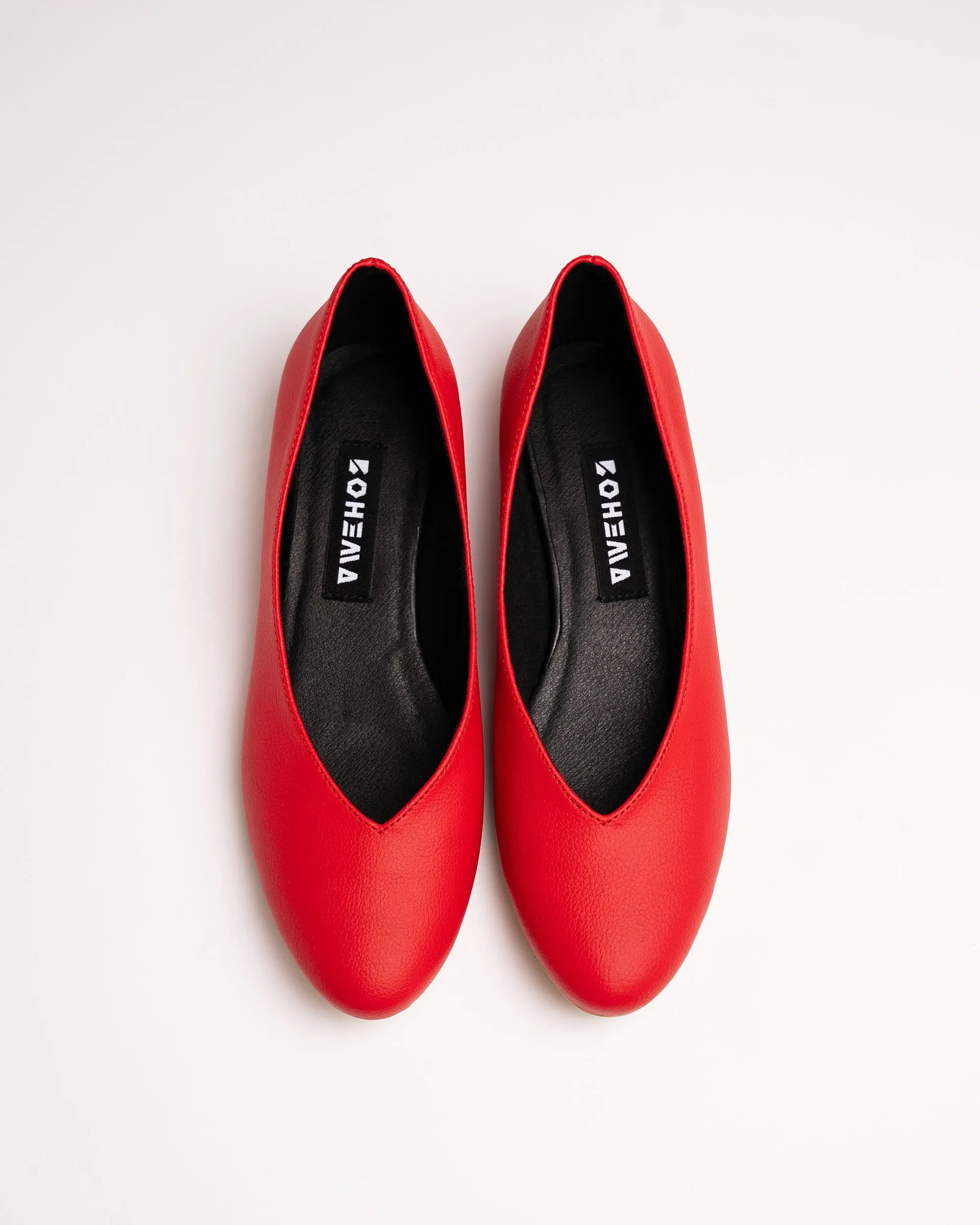 Pumps Ballerinas Vegea Grape Leather Red sold by Ivalo.com product image thumbnail 2