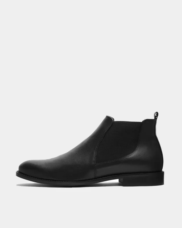 Dean Chelsea Boots Vegea Grape Leather Black sold by Ivalo.com