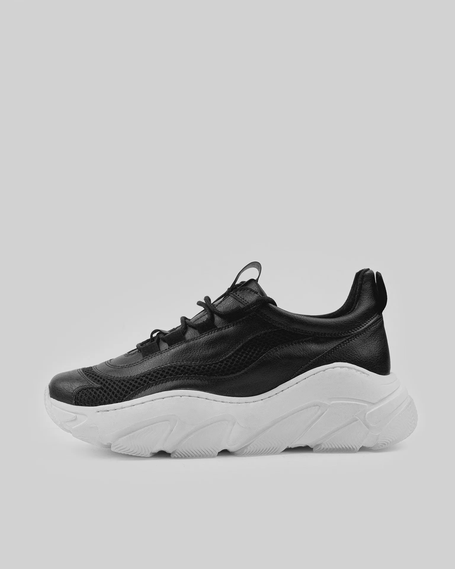Women's Vegan Dad Sneakers Black sold by Ivalo.com