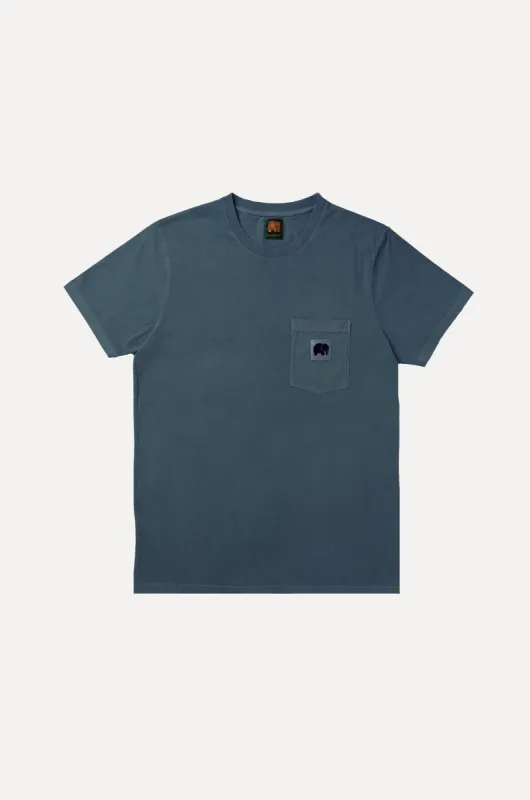 Garza Pigment Dyed T-Shirt Elm Green sold by Ivalo.com