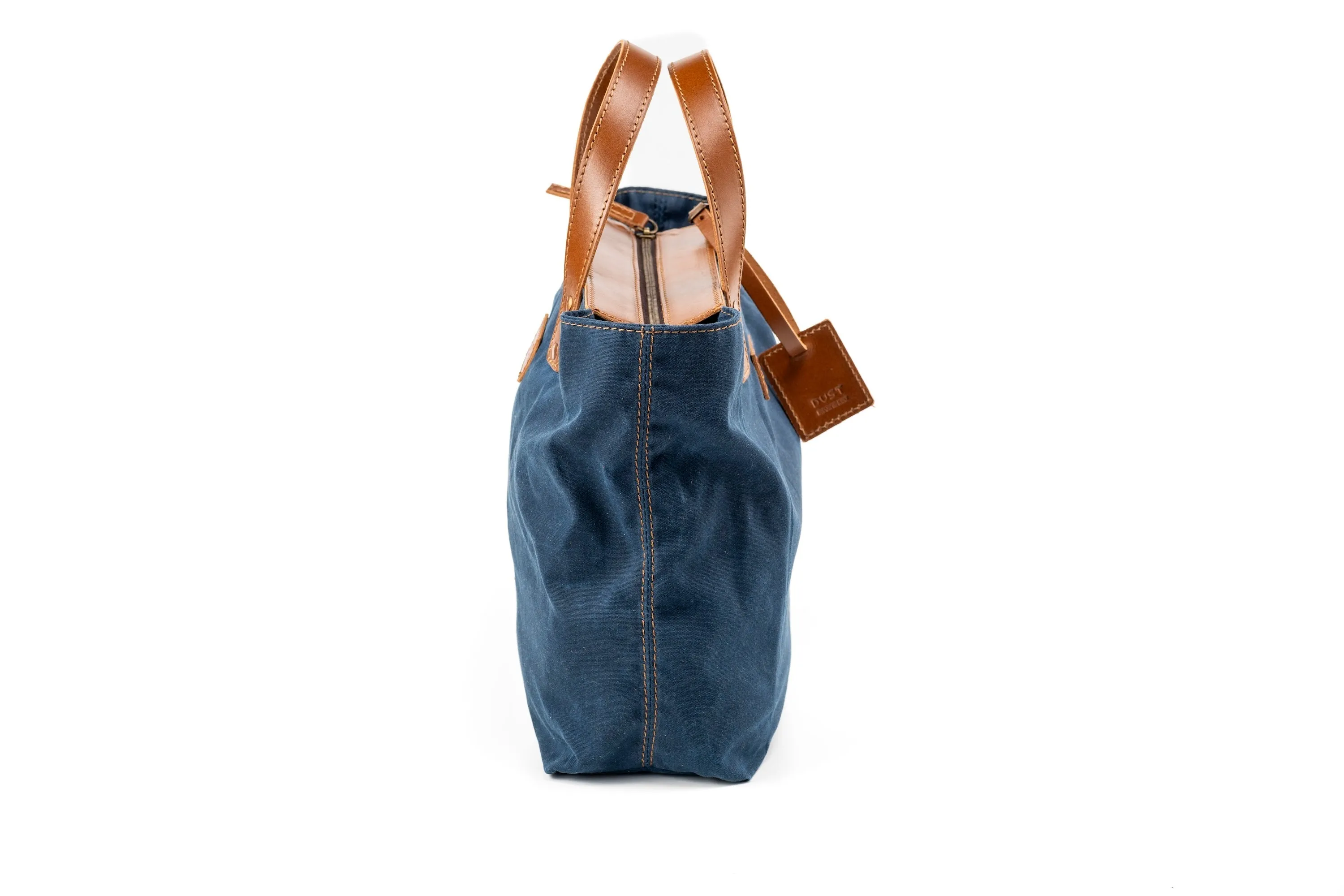 Waxed Cotton Tote Made In USA Blue sold by Ivalo.com product image thumbnail 3