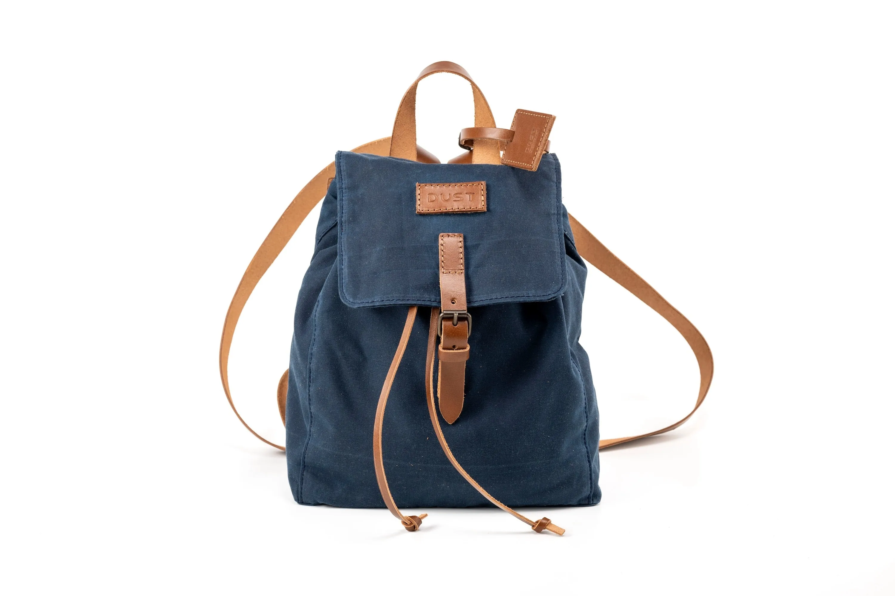 Waxed Cotton Backpack Blue sold by Ivalo.com