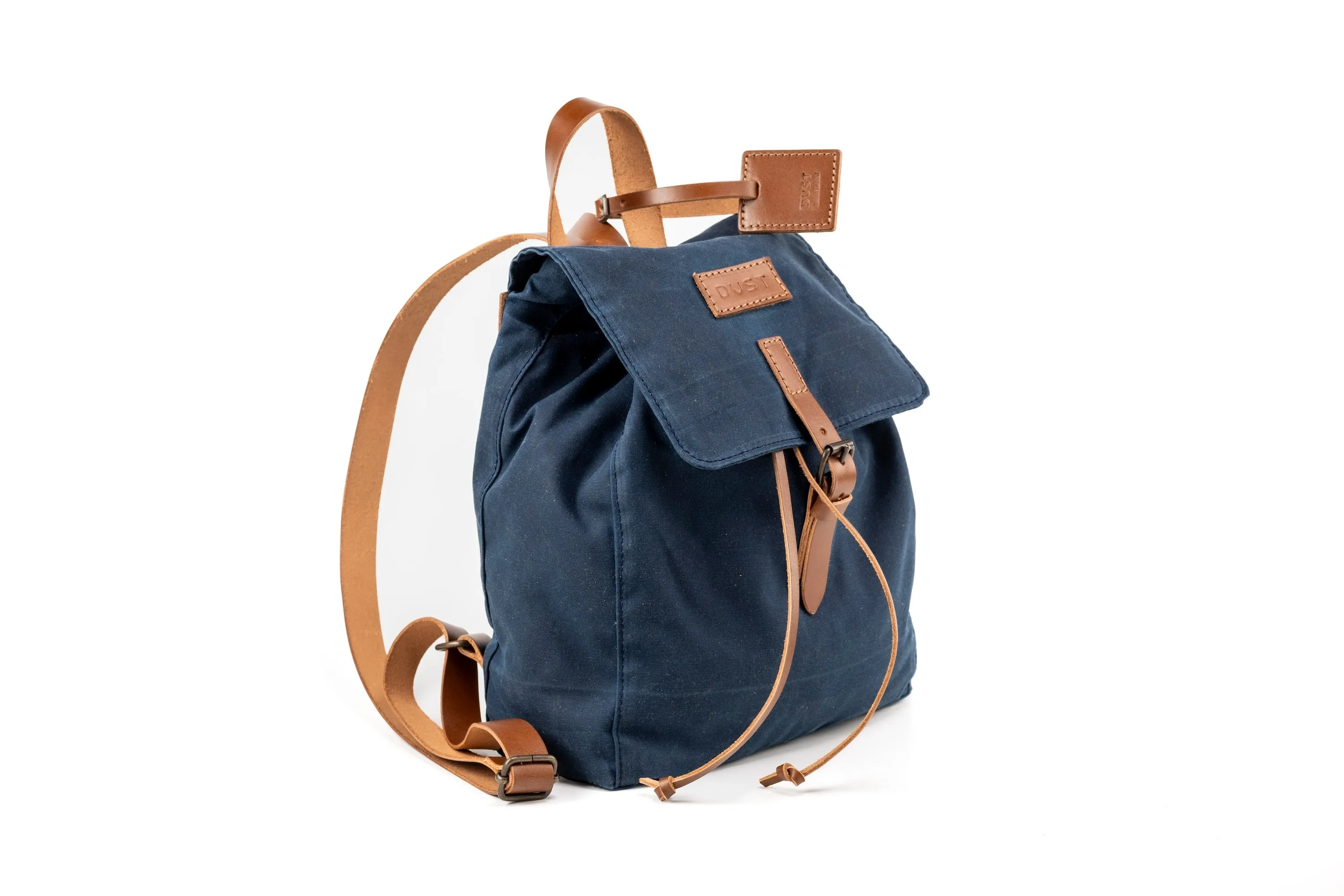 Waxed Cotton Backpack Blue sold by Ivalo.com product image thumbnail 2