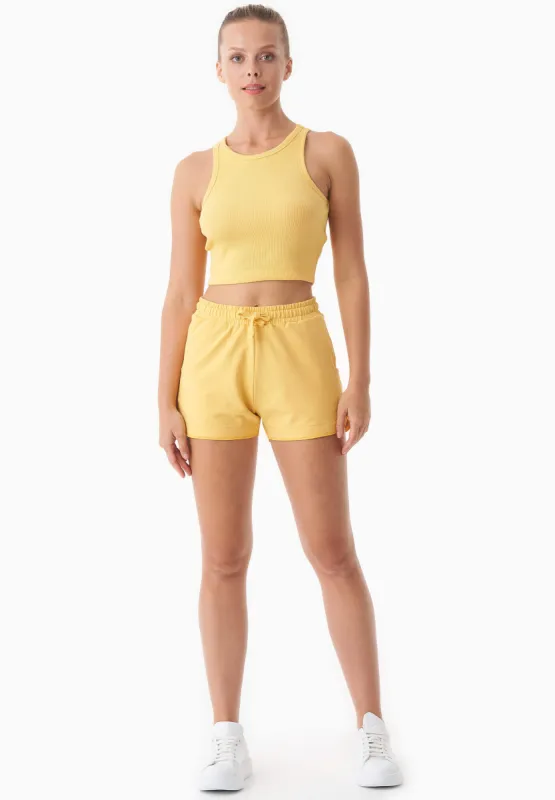 Sanndra Light Organic Cotton Sweatshorts Saffron sold by Ivalo.com