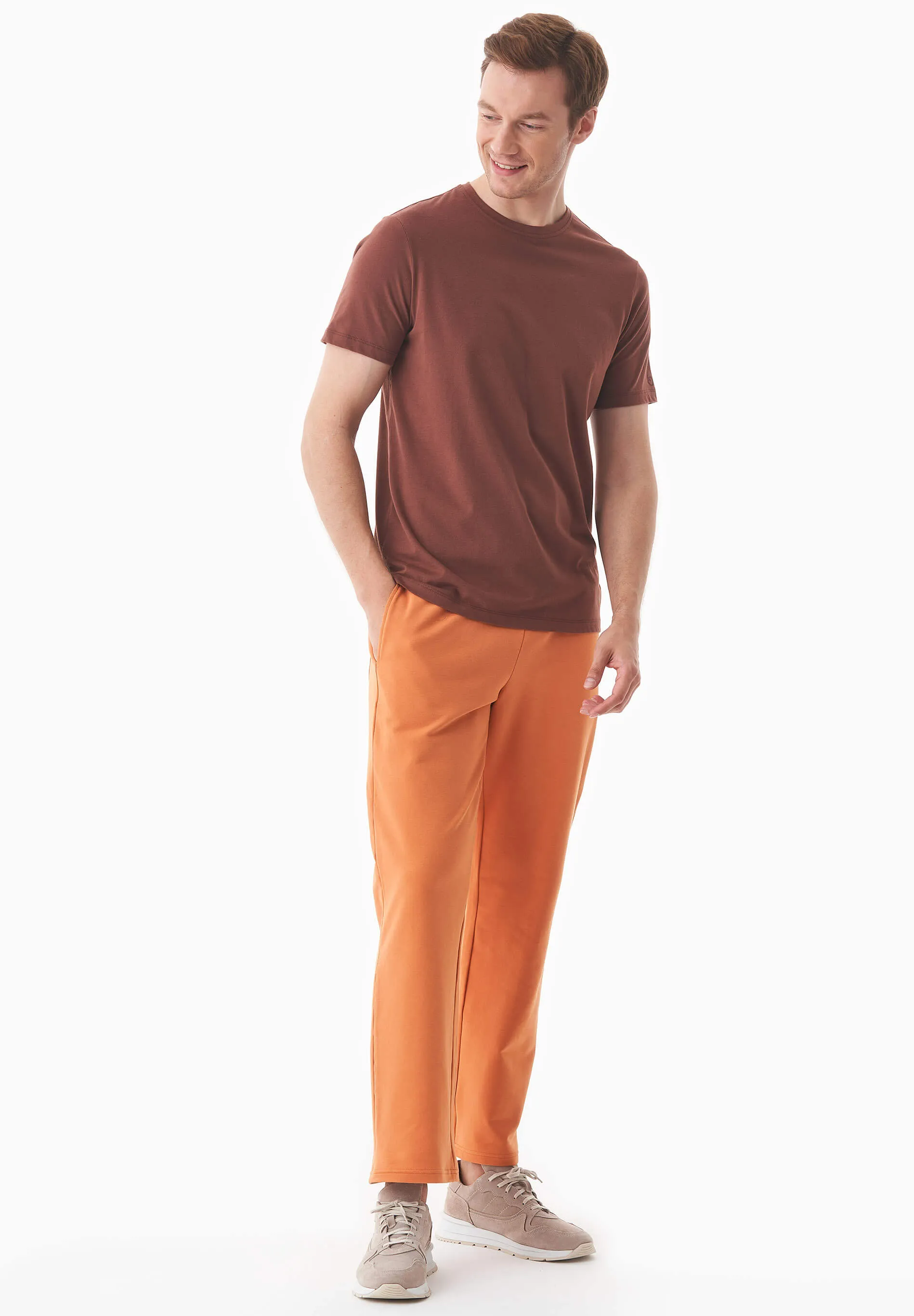 Poyraz Light Organic Cotton Sweatpants Apricot Tan sold by Ivalo.com product image thumbnail 2
