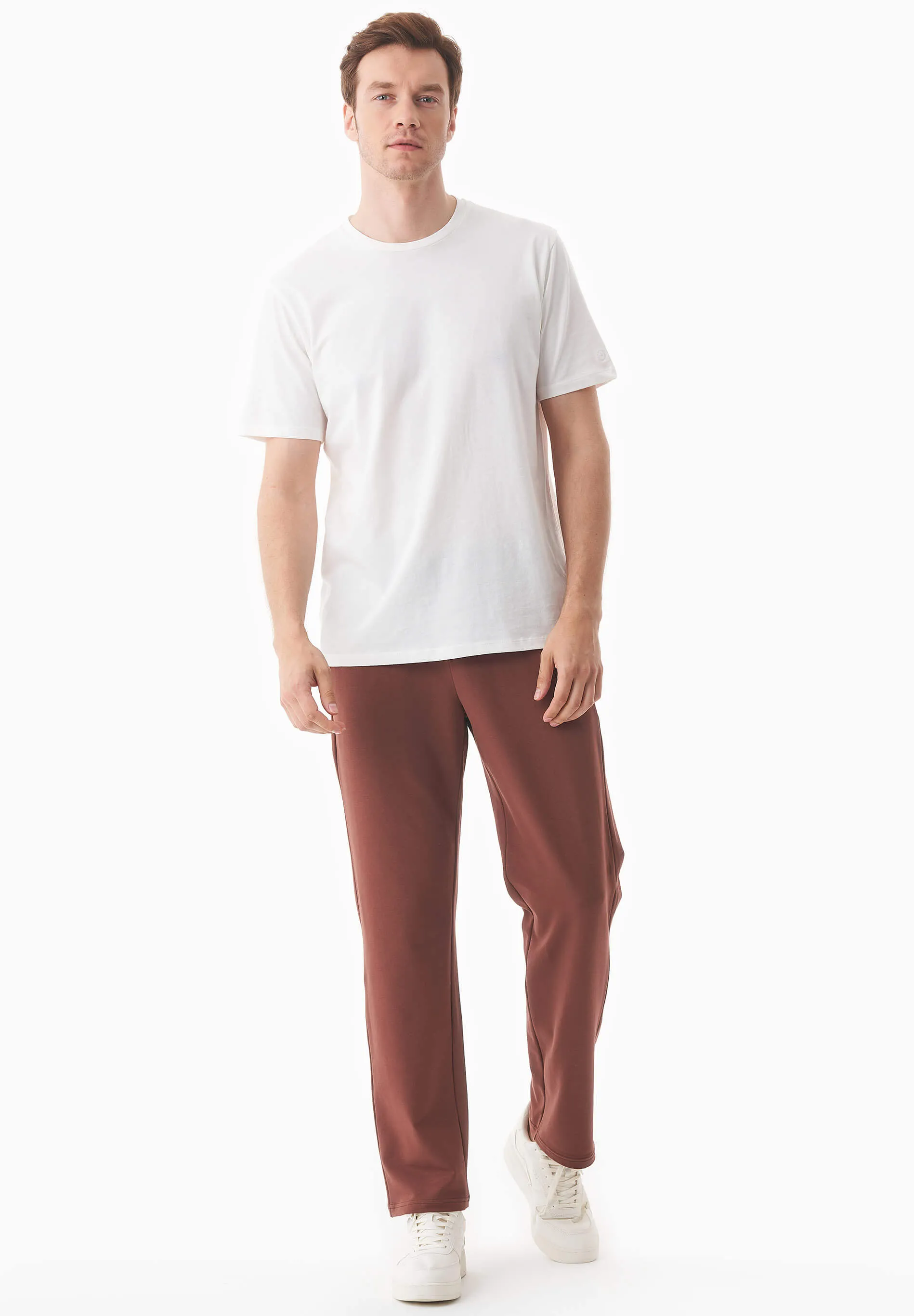 Poyraz Light Organic Cotton Sweatpants Coffee Brown sold by Ivalo.com product image thumbnail 2
