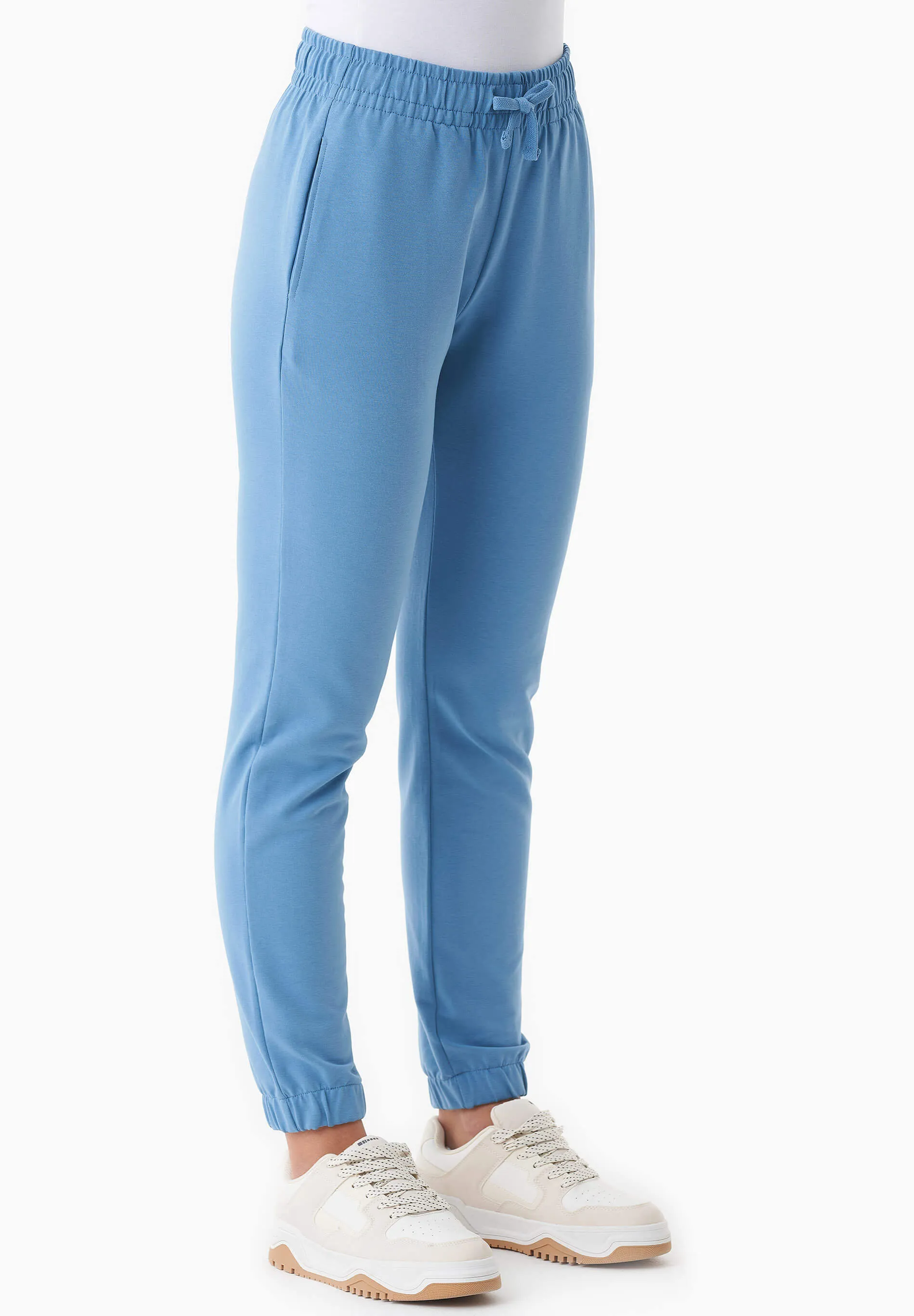 Peera Light Organic Cotton Sweatpants Blue Fog sold by Ivalo.com product image thumbnail 4